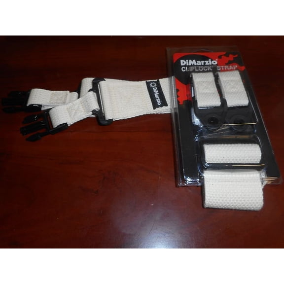 DiMarzio ClipLock Quick Release 2" Cotton Guitar Strap - NATURAL