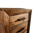 thumbnail image 2 of Benjara Agon 45 Tall Dresser Chest, 5 Drawers, Mango Wood, Natural Brown Finish, 2 of 2