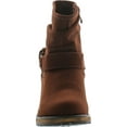 thumbnail image 4 of DbDk Lucy-13 Women's Distressed Side Zipper Lug Sole Flat Heel Ankle Booties, 4 of 4