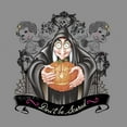 thumbnail image 2 of Women's Snow White and the Seven Dwarfs Evil Queen Pumpkin Racerback Tank Top Gray Heather Medium, 2 of 4