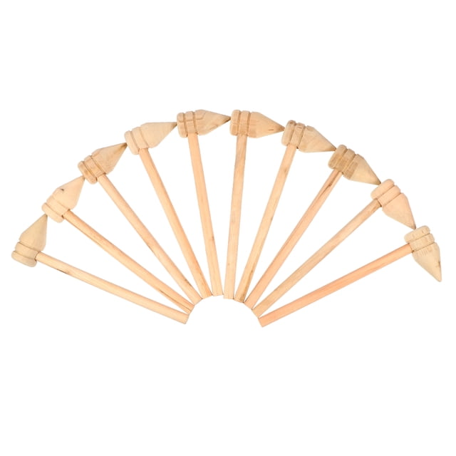 10pcs Pointed Hammers Mini Mallets Small Hammers Wooden Hammer Toy Hammer