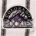 thumbnail image 2 of Infant White Colorado Rockies Pinstripe Power Hitter Coverall, 2 of 2