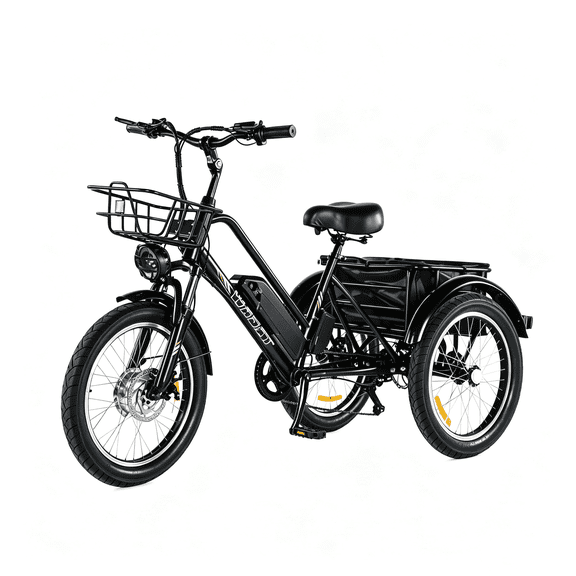 Electric Tricycle for Adults, 20x3.0 Fat Tire 3 Wheel Trike 48V 13Ah Battery 700W Peak/350W Motor 7 Speed Front & Rear Baskets 350 LBS