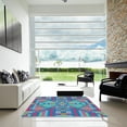 thumbnail image 7 of Ahgly Company Machine Washable Indoor Square Transitional Viola Purple Area Rugs, 3' Square, 7 of 7