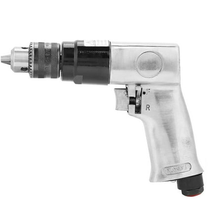 lanema Pneumatic Tool Forward and Reverse Pneumatic Drill No-load Speed 1700 RPM 1 / 4" Air Drill Positive and Negative Sanding
