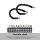 thumbnail image 4 of Accesorio De Herramienta Eléctrica De 18 Piezas Con 2 Ejes Flexibles 10 Tornillos Cortos 1 Llave De Manga 4 Palancas Adaptadoras 1 Convertidor De Ángulo Recto De 105 Grados Advancent TO002751-00, 4 of 7