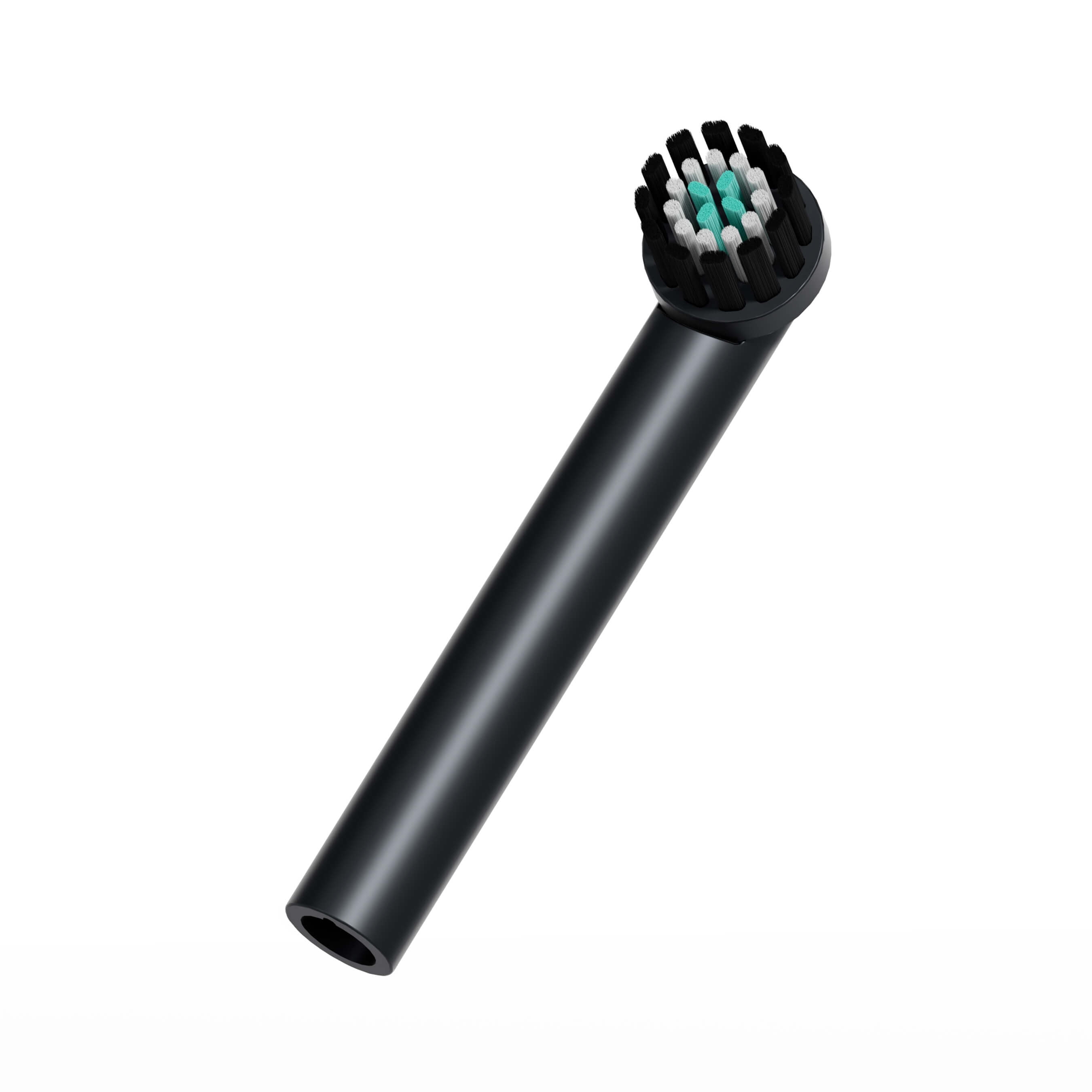 (2 pack) Quip Rev Oscillating Electric Toothbrush Head, Adult Compact Head Refill, Black, 2 Pack