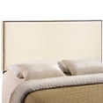 thumbnail image 4 of Modern Contemporary King Size Nailhead Upholstered Headboard, Ivory Fabric, 4 of 4