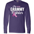 thumbnail image 3 of Inktastic Breast Cancer Awareness My Grammy is a Fighter Long Sleeve T-Shirt, 3 of 5
