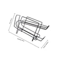 thumbnail image 2 of BRIGHTFUFU 1Ud Estante Para Almacenamiento En Refrigerador De Cocina Material Resistente Color Negro, 2 of 8