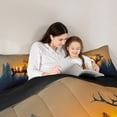 thumbnail image 5 of Castle Fairy Kids Teenagers Animal Deer Twin Comforter Sets,Jungle Wildlife Bedding Set, 5 of 8