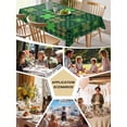 thumbnail image 5 of Saint Patrick's Day Table Cloth, Waterproof Tablecloth for Rectangle Tables, Country Green Plaid Shamrock Clovers Reusable Washable Fabric Table Cover for Restaurant Kitchen Dining Tables 60"x102", 5 of 9