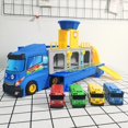 thumbnail image 2 of Tayos Parking Lot Cartoon Small Bus Truck Caja de almacenamiento con 3 Mini Pull Back Car Toys Regalos de cumpleaños para niñoszhangyuxiang, 2 of 4