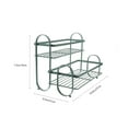 thumbnail image 2 of Wrought Iron Kitchen Spice Rack Organizer, Small Tiered Seasoning Shelf and Condiment Storage Holder for Counter or Cabinet, 2 of 6