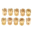 thumbnail image 1 of Wisewang 6 Pieces/Set Carburetor Jet Carb Copper Nozzle M5x0.8mm Thread Accessories Type 130-150, 1 of 6