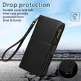 thumbnail image 5 of Phone case suitable for Samsung A51 4G phone case with card slot wallet, stylish PU leather magnetic flip zipper phone case, 5 of 5