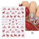 thumbnail image 1 of Pegatinas 3D para uñas, calcomanías de dibujos animados de invierno, Elk, Papá Noel, copo de nieve, conejo, diseño deslizante, esmalte de uñas, arte de uñas, decoración DIY, 1 of 4