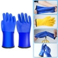 thumbnail image 2 of Cold Work Gloves Fleece Lined Durability Rubber Materials Suitable For Harsh Winter Conditions 2pcs, 2 of 9