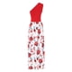 thumbnail image 4 of VISgogo Vestido de un hombro para mujer, estampado floral / Tie Dye, sin mangas, dobladillo dividido, plisado, cintura alta, falda de una pieza VISgogo moda, 4 of 9