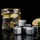 thumbnail image 5 of Juego de cajas de cubitos de hielo instantáneos de acero inoxidable, bolas enfriadoras de hielo de metal reciclables portátiles (6 cubos), 5 of 5