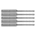 thumbnail image 1 of 5 brocas para martillo rotatorio con punta de carburo cementado, espiral de 2 flautas, broca de impacto para ladrillo, piedra, 110 mm, 5 mm/0,20 pulgadas de diámetro abierto, 1 of 12