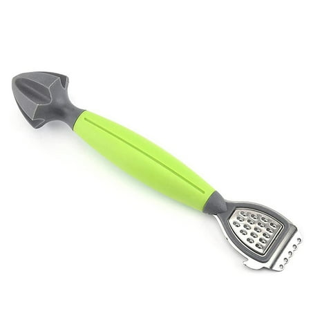

Integrity Chef PRO Citrus Zester & Cheese Grater Comfortable To Use & Built To Last Grater For Ginger Garlic Vegetables Green Gray
