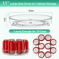 thumbnail image 5 of 2 Pack Lazy Susan Organizer, 9.5 Inch Lazy Susan Turntable for Cabinet, Turntable Organizer for Pantry Organizers and Storage, Non-Skid Fridge Organizer, 5 of 7