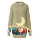 thumbnail image 4 of WILLBEST Sudaderas de Mujer, Vestido Navideño, Vestido de Noche de Mujer, Sudadera Navideña de Moda con Capucha y Bolsillo Tipo Bolso, Sudadera Estampada, Falda de Moda Mediana, 4 of 4