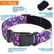 thumbnail image 3 of Set de collar y correa para perros Ladoogo, neopreno reflectante, morado/rosa, 3 of 6