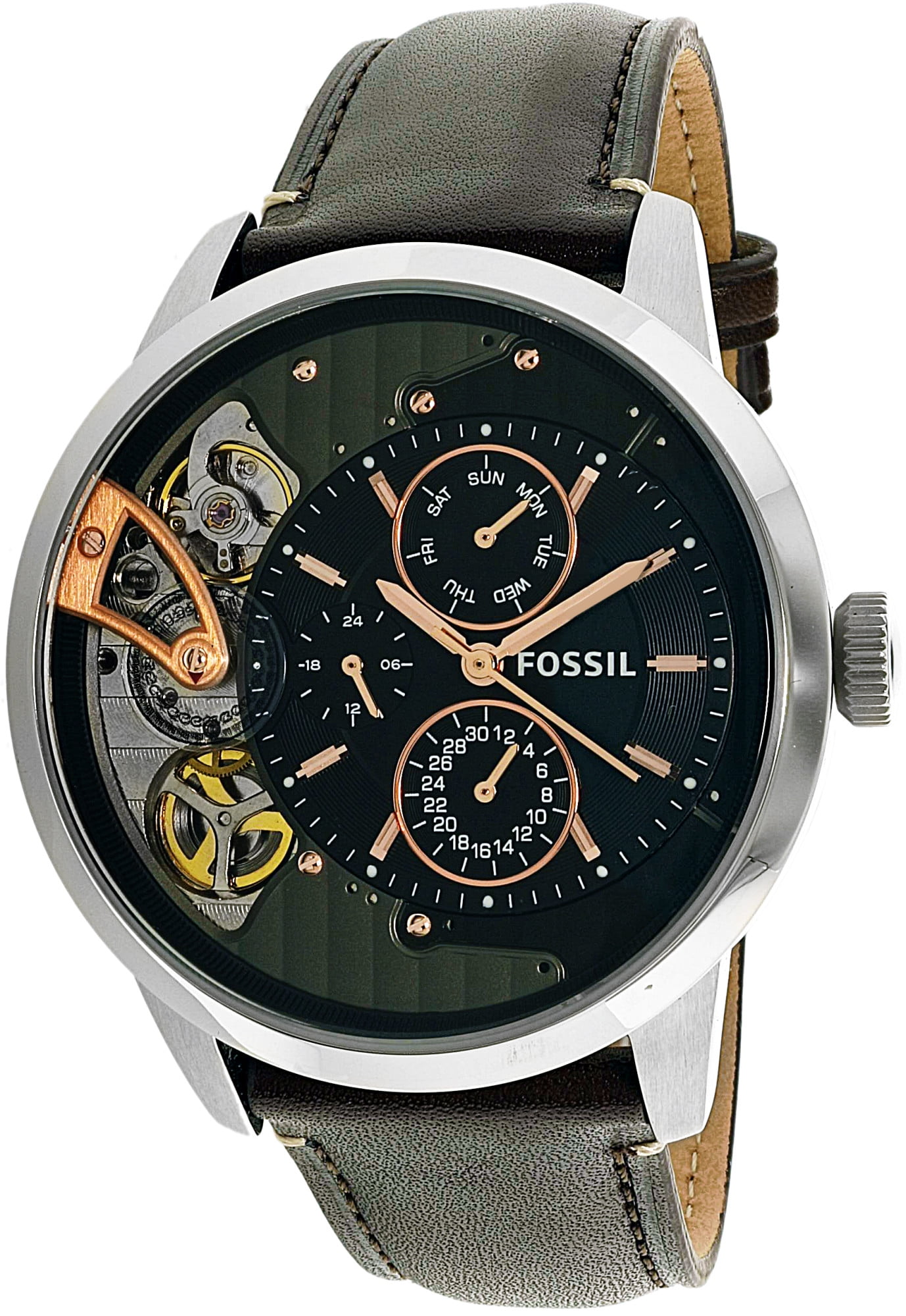 Fossil Men's Townsman ME1163 Brown Leather Japanese Quartz Fashion