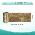 thumbnail image 2 of Uxcell Wood Grain Wallpaper Border 4" x 16.4ft Textured Frame Sticker, Brown Stone, 2 of 7