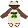 thumbnail image 3 of Inktastic Powered by Broccoli Boys or Girls Long Sleeve Baby Bodysuit, 3 of 5