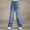 M8 cargo jeans for juniors Blue, variant on Toddler Girl's Elastic Waist Wide Leg Cargo Jeans Baggy Denim Pants with Flap Pocket Y2k Ripped Straight Leg Sweat Pants For Girls 7-8