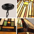 thumbnail image 6 of CHLOE Lighting Innes Tiffany-Style 1-Light Mission Ceiling Pendant 12" Shade, 6 of 8