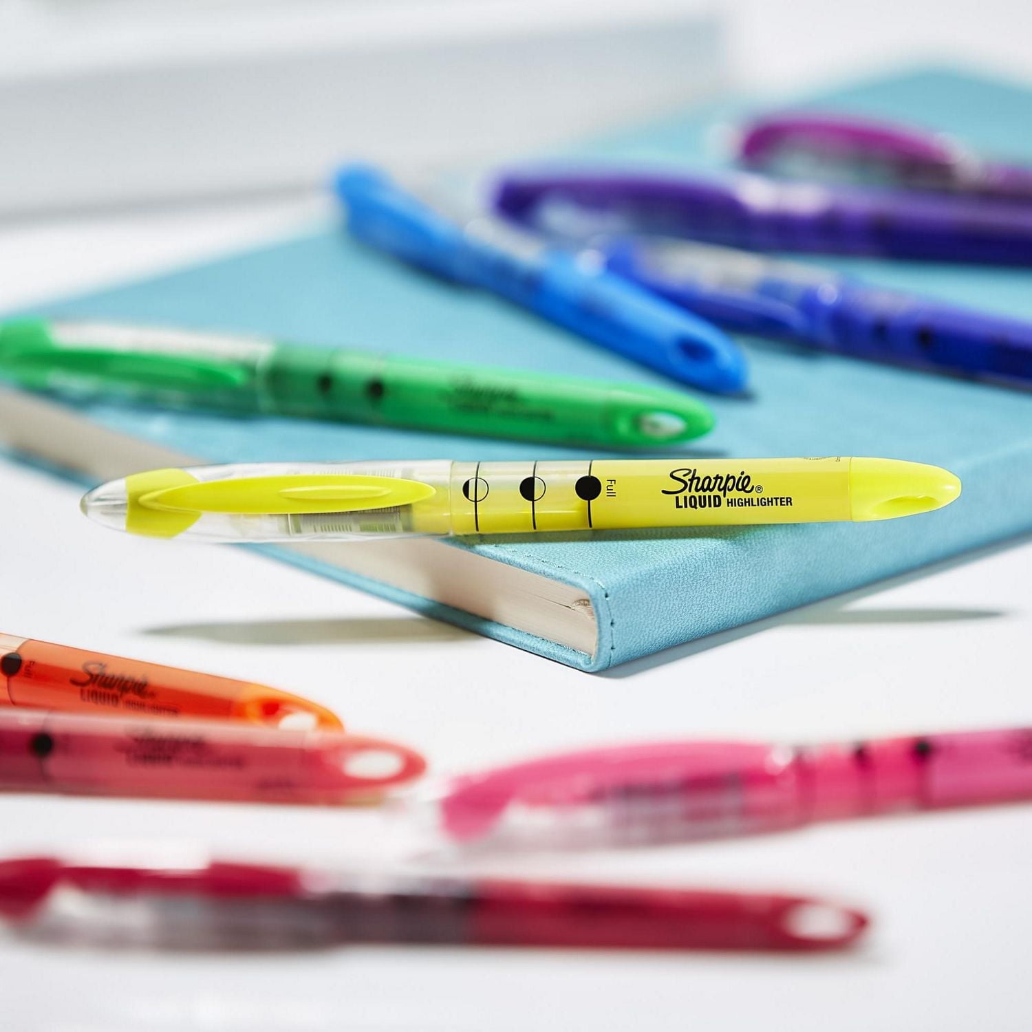Surligneurs liquides Sharpie, pointe biseautée, couleurs assorties, 10 unités