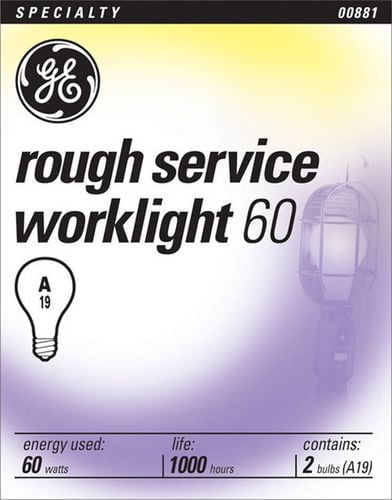 GE saf-t-gard® 60W A19 2PK