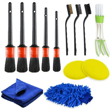 

Car Cleaning Detailing Brush Set Dirt Dust Clean Brush Car Detail Tools Car Care Cleaning