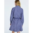 thumbnail image 3 of Free Assembly Women's Cotton Mini Shirtdress with Long Sleeves, Sizes XS- XXL, 3 of 5