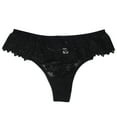 thumbnail image 1 of Culotte String en Dentelle Confortable pour Femme Taille Basse avec Gousset en Coton, 1 of 3