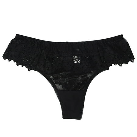 

Seamless Underwear For Women Lace Low Thong Comfortable Cotton Waist Crotch Lingerie