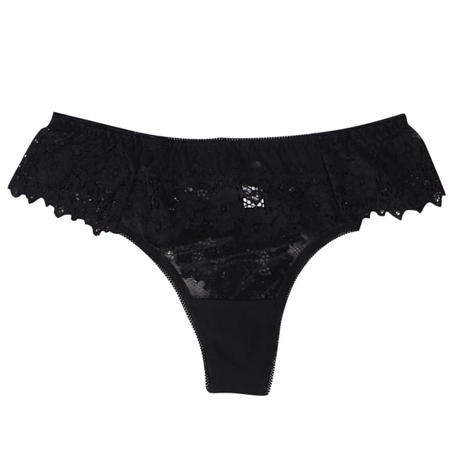 Culotte String en Dentelle Confortable pour Femme Taille Basse avec Gousset en Coton
