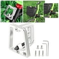 thumbnail image 1 of Portable Folding Bike Front Carrier Block, Bag Cargo Rack, Aluminum Mount Pack Bracket Holder, Cycling Part Argent, 1 of 10