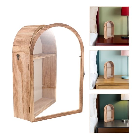 FOMIYES Natural Wood Beige Rustic Picture Frame Wall Display Shadow Box