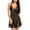 Black, variant on Fashion Sets for Women Lingerie Satin Lace Chemise Nightgown Sexy Full Slips Sleepwear