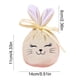 thumbnail image 3 of Bolsas de regalo de conejo de Pascua con cordones | Bolsas de terciopelo con forma de orejas de conejo para dulces, regalos de fiesta y cestas | Artículos para fiestas de Pascua infantiles, 3 of 6