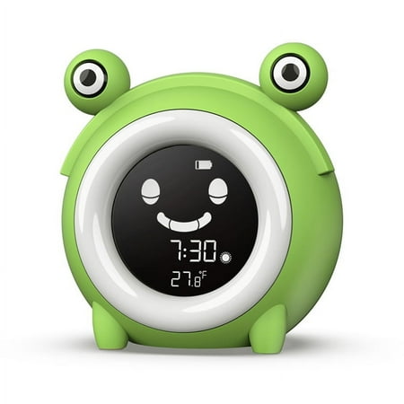 

Small Alarm Clock Smart Night Light Little Frog Led Clock Usb Charging Small Night Light Green Alarm Clock