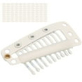 thumbnail image 2 of Clip, Excellent Effet en Forme de Peigne Clip en Métal pour Femme pour DIY Noir, Café, Beige, 2 of 8