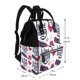 thumbnail image 2 of Fotbe Red Wine Glass Bottle Mochila Maternidad - Lona de Sarga Impermeable, Mochila de Pañales de Gran Capacidad con Múltiples Bolsillos y Correas Ajustables, 2 of 6