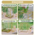 thumbnail image 3 of NCYP Small Glass Cards Box with Slot and Lock for Wedding - 8" x 5.5" x 11.3" - Home Birthdays Party Tabletop Decor, Gold, Clear Envelopes Terrarium (Card Box Only), 3 of 11