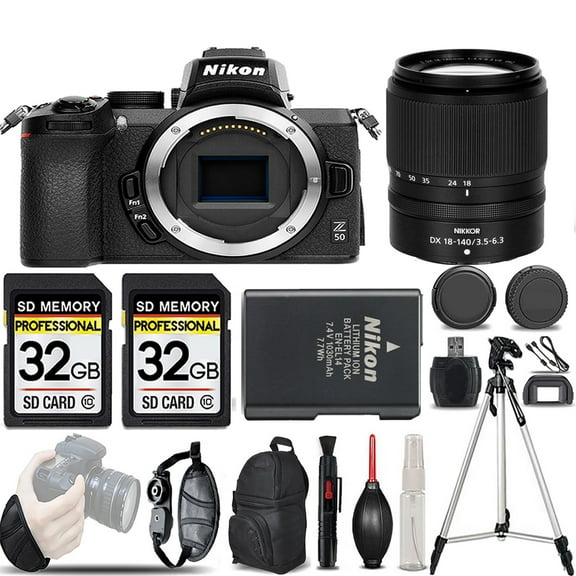 Nikon Z50 Mirrorless Camera  18-140mm f/3.5-6.3 VR Lens -LOADED KIT (International Version)